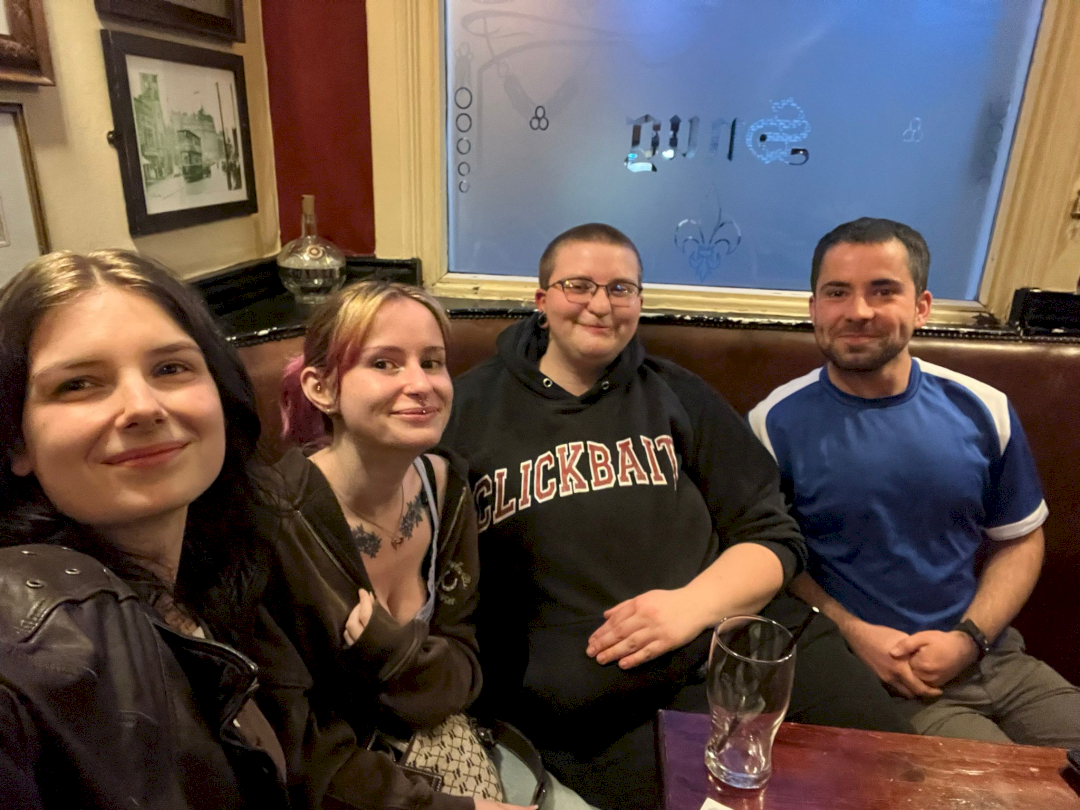 Young people in a pub Young people in a pub