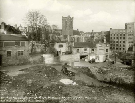 Nottinghamquakers.org.uk image: Site of Walnut Tree Lane burial ground